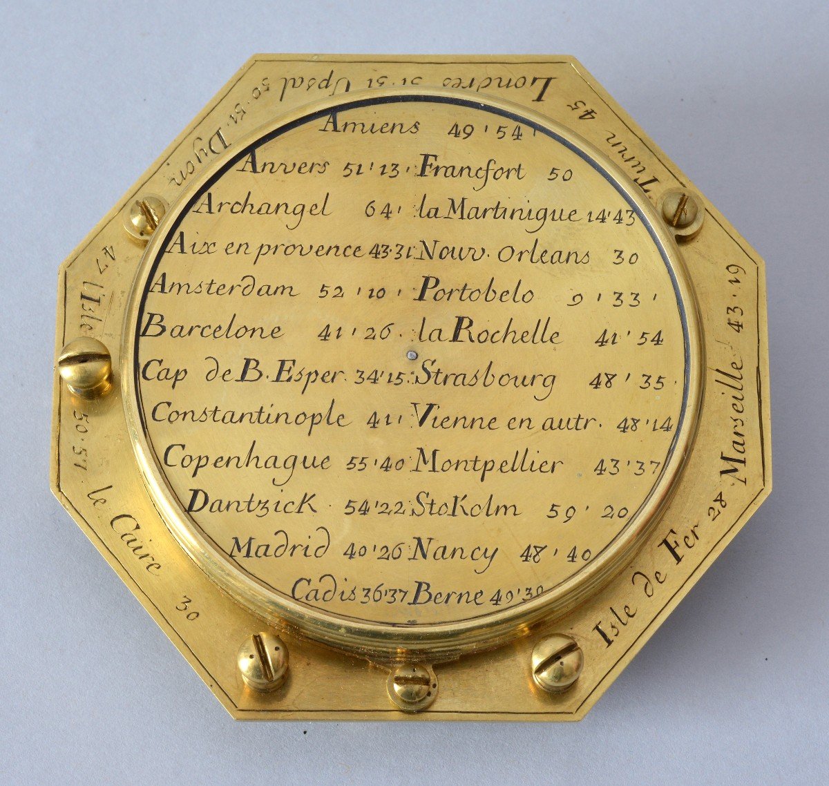 Equinoctial Sundial Signed Langlois In Paris Datable Circa 1740-photo-4