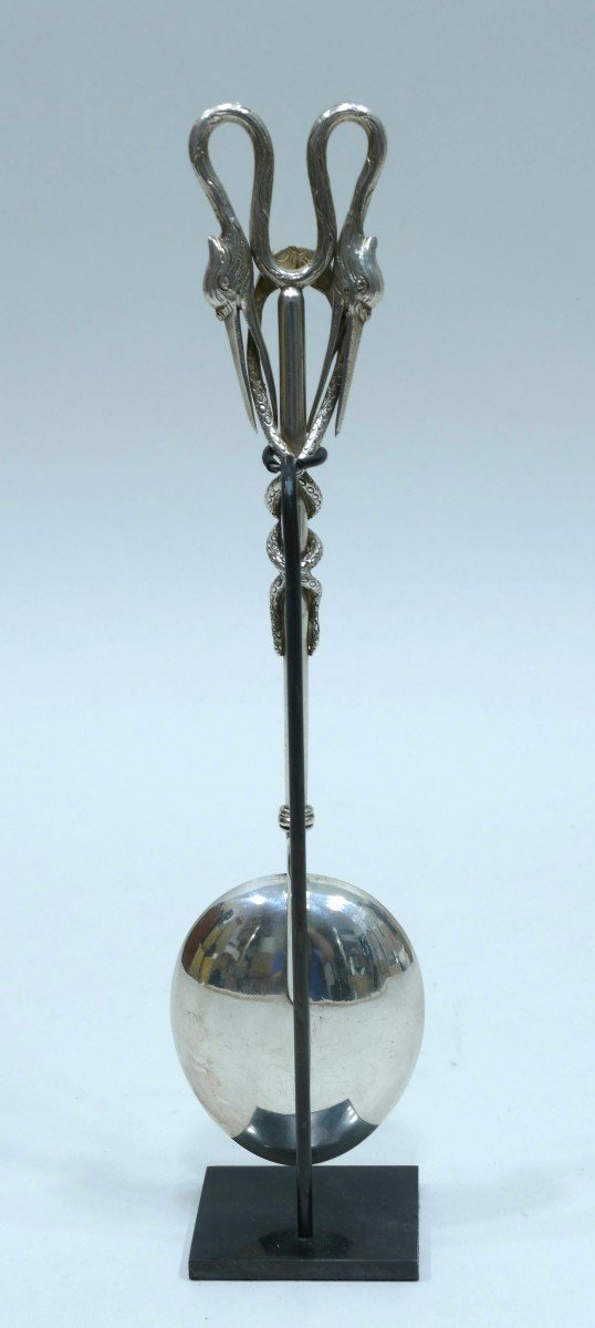 Sick Spoon In Datable Silver From The 19th Century-photo-1