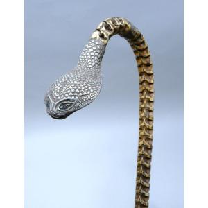 Collectible Cane Entirely On The Theme Of The Snake (cobra)