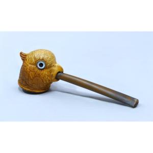 Meerschaum Pipe Representing A Parrot's Head