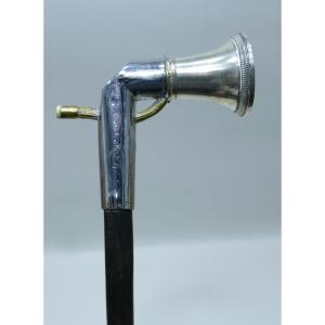 Gadget Cane For The Hearing Impaired Dating From The End Of The 19th Century