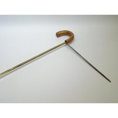 Antique Cane With System Called De Maquignon To Measure Horses
