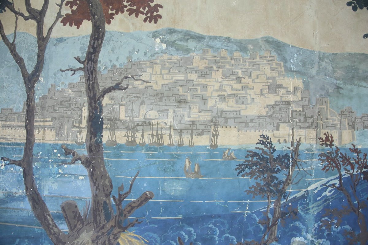 Papier peint panoramique vers 1870 d'après Joseph Dufour.-photo-2