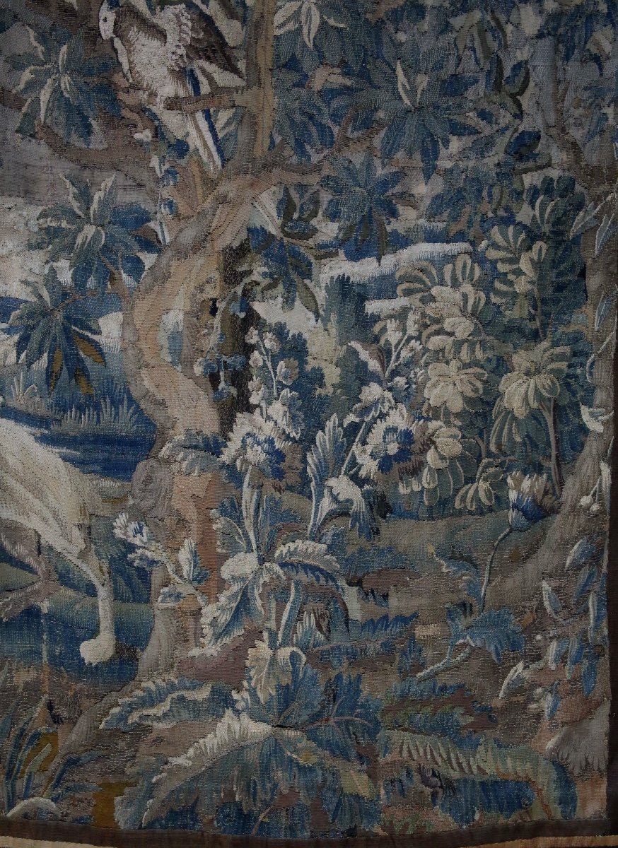 Aubusson Tapestry, 18th Century Greenery.-photo-3