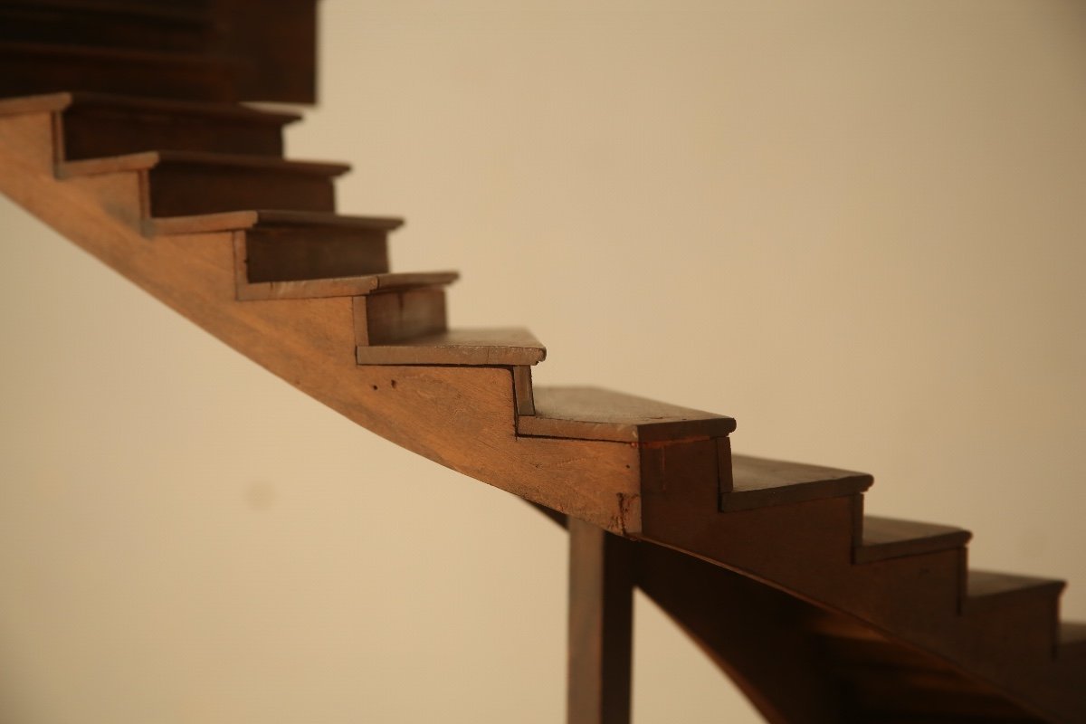 Model Of Staircase, Masterpiece Of Companionship Rewarded Guy Delbarre 1901-photo-3