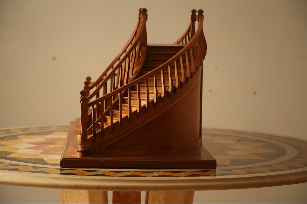 Staircase Model, Award-winning Masterpiece By The Companion And Mof Albert Mazaudier, 1928-photo-4