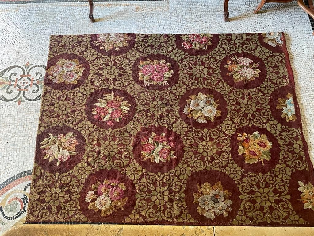 Aubusson Carpet From The Charles X Period, Circa 1825.-photo-4