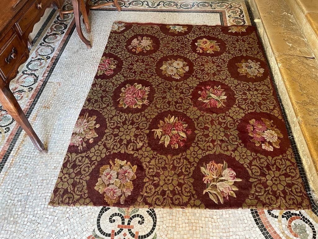 Aubusson Carpet From The Charles X Period, Circa 1825.