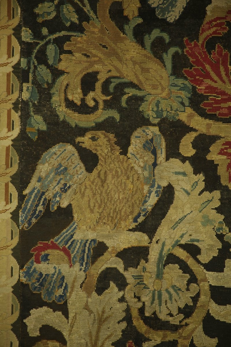 Important Table Mat In Louis XIV Period Stitch.-photo-4