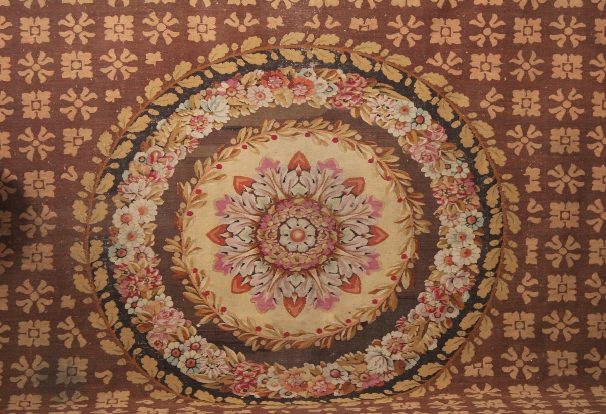 Large Aubusson Carpet From The Charles X Period-photo-2