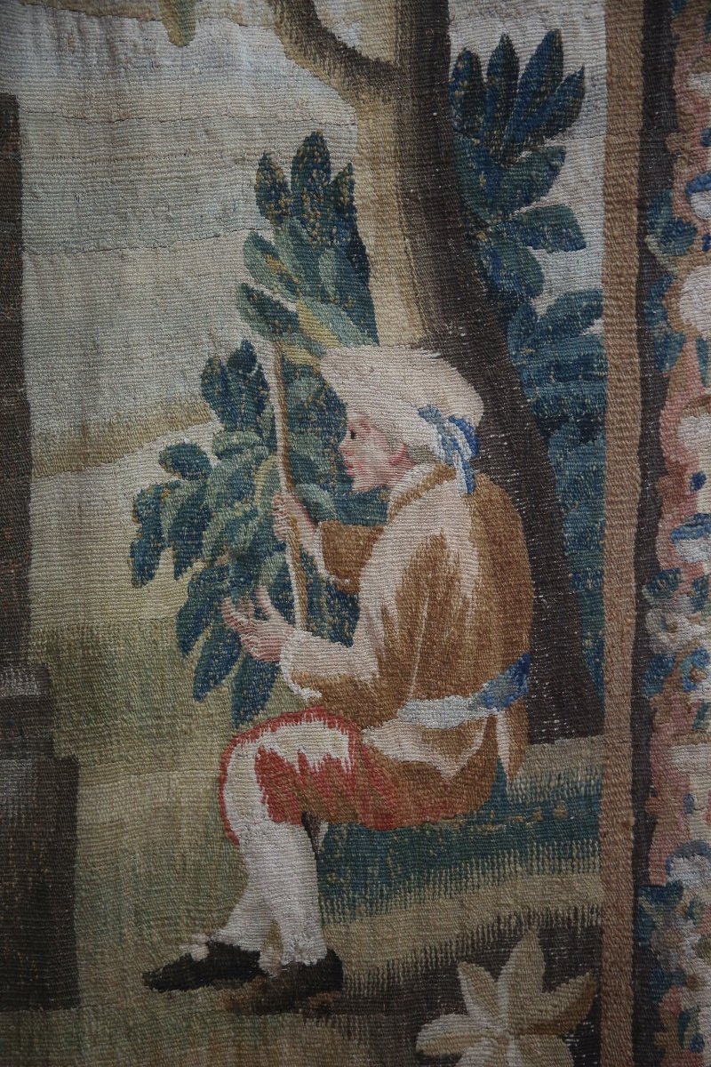 Large Aubusson Tapestry, “the Fortune Teller”, 18th Century-photo-5