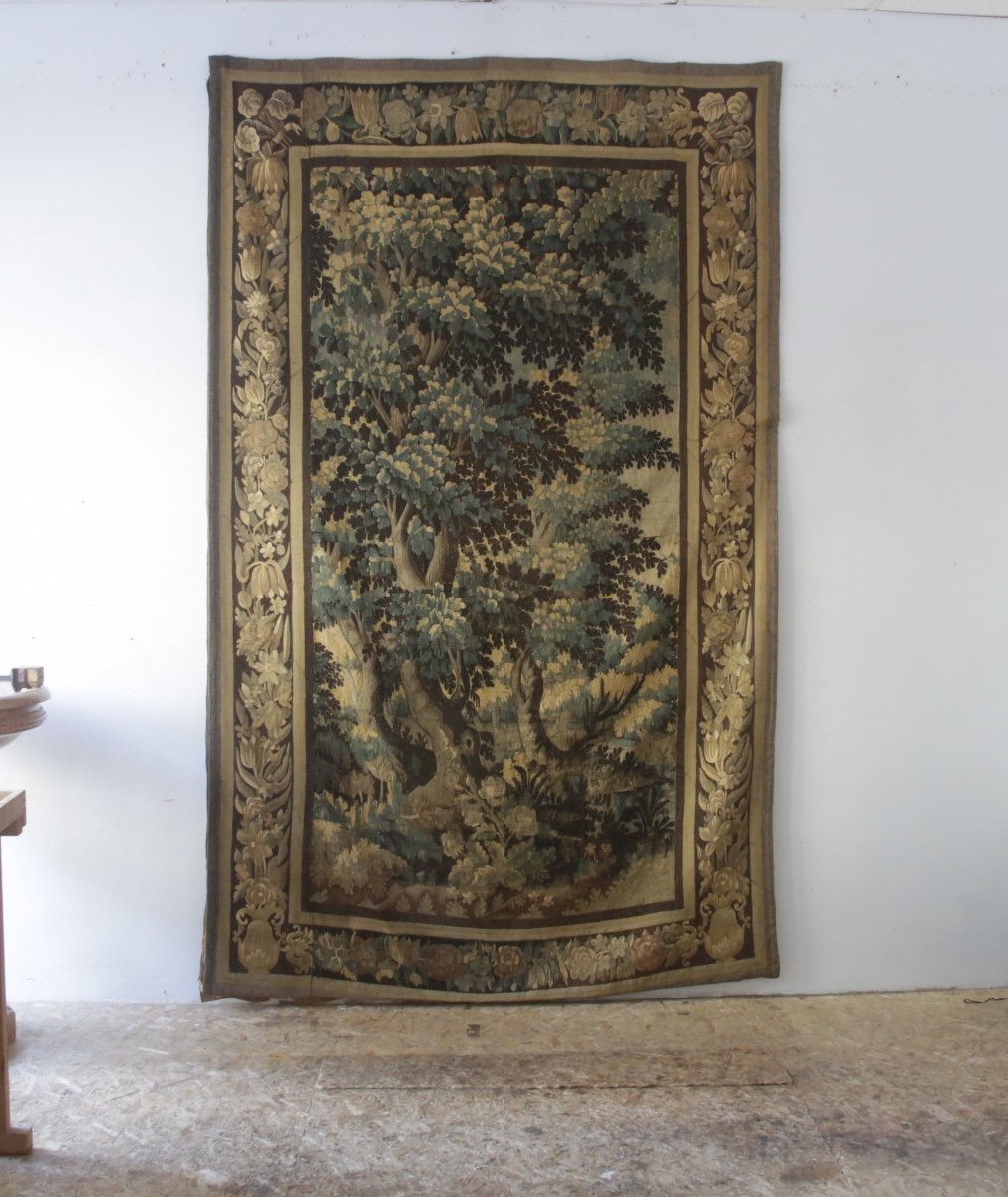 Greenery Tapestry, La Marche Workshops (aubusson Region), Late 17th Century - Early 18th Century