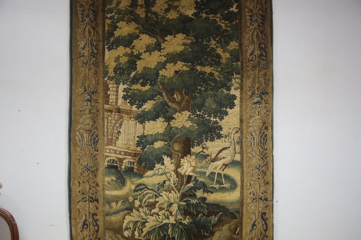 Tapisserie "verdure" Aubusson, XVIIIe-photo-3