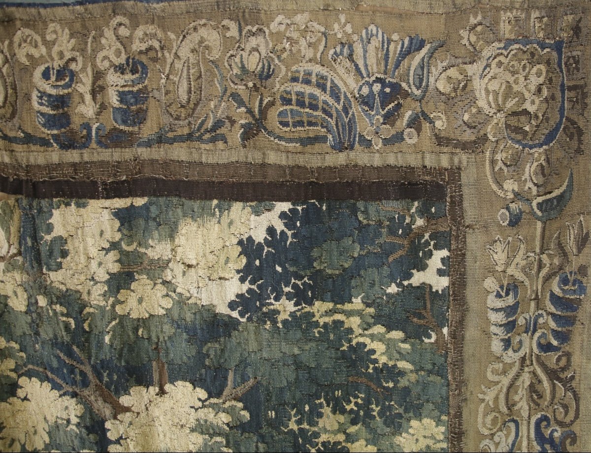 Tapisserie "verdure" Aubusson, XVIIIe-photo-4