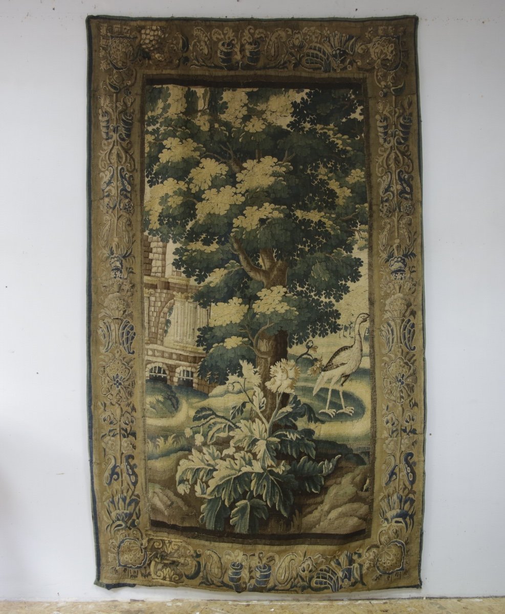 Tapisserie "verdure" Aubusson, XVIIIe