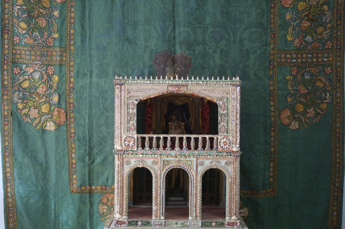 Model Of A Palace With Shells, Italy, Late 19th Century
