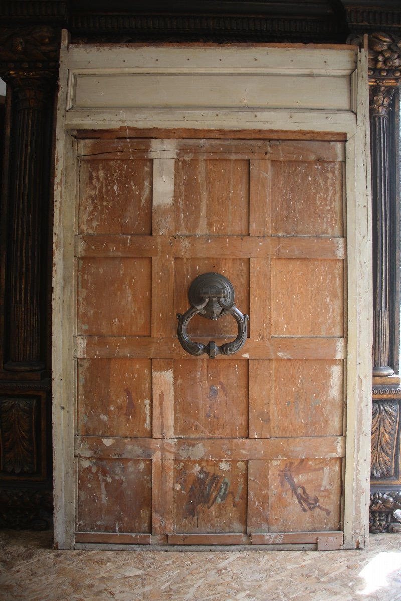  Important Patinated Bronze Knocker, Late 17th Century-photo-2