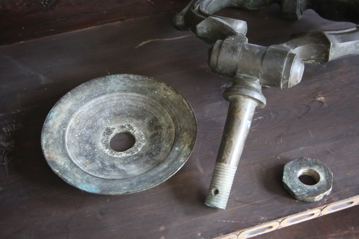  Important Patinated Bronze Knocker, Late 17th Century-photo-3