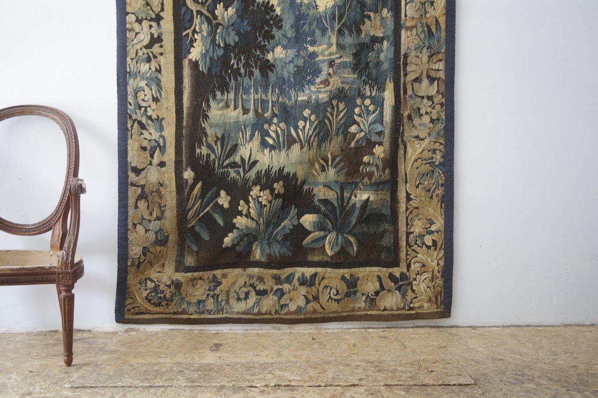 Tapisserie d’Aubusson, verdure du XVIIIème siècle-photo-2