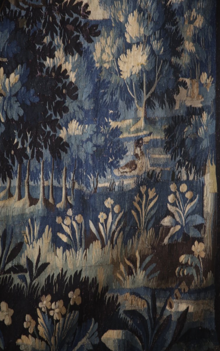 Aubusson Tapestry, 18th Century Greenery-photo-3