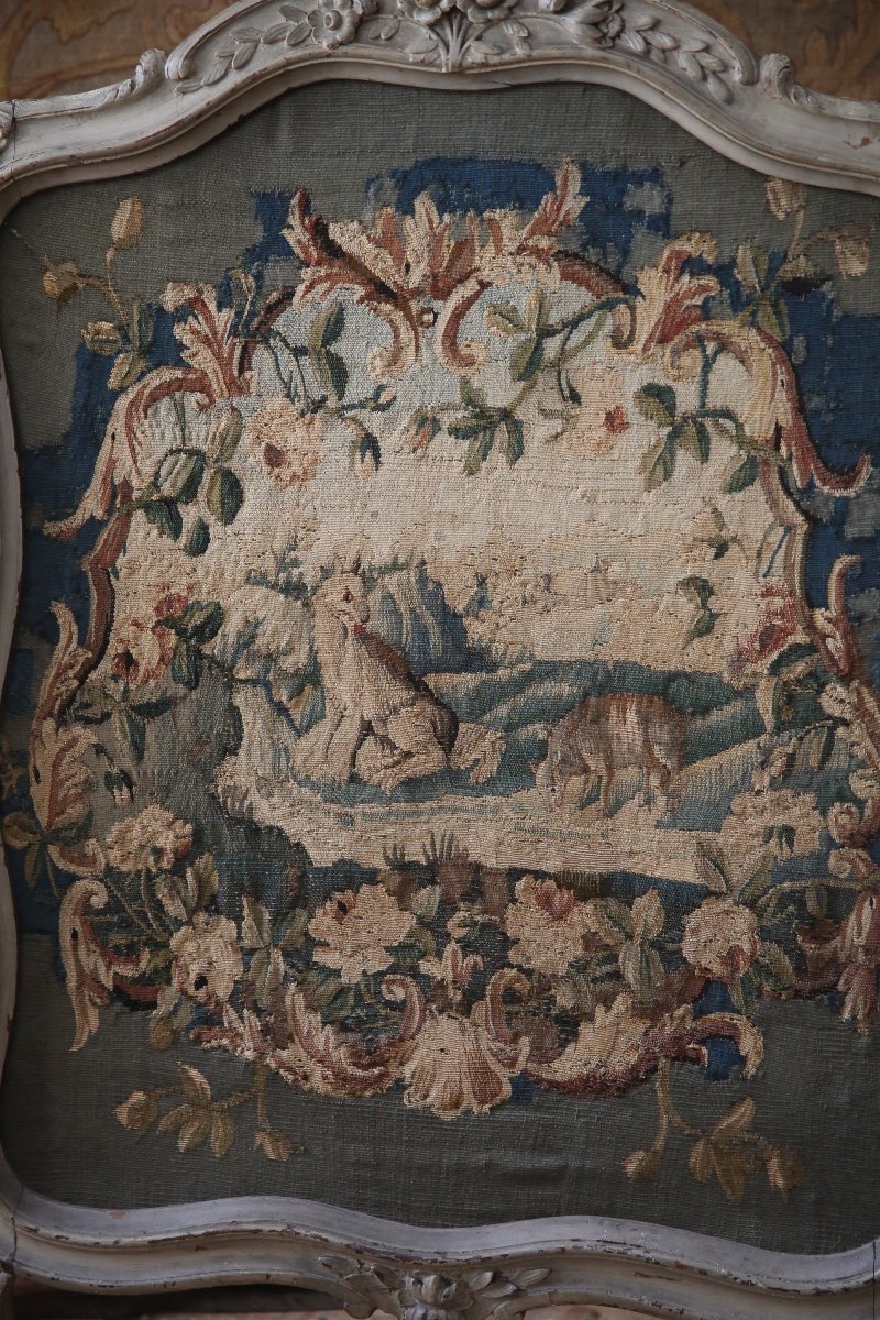  Fireplace Screen With Aubusson Tapestry-photo-5