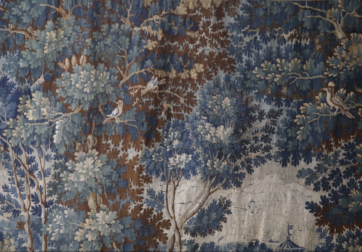 Greenery Tapestry, Aubusson 18th Century-photo-3
