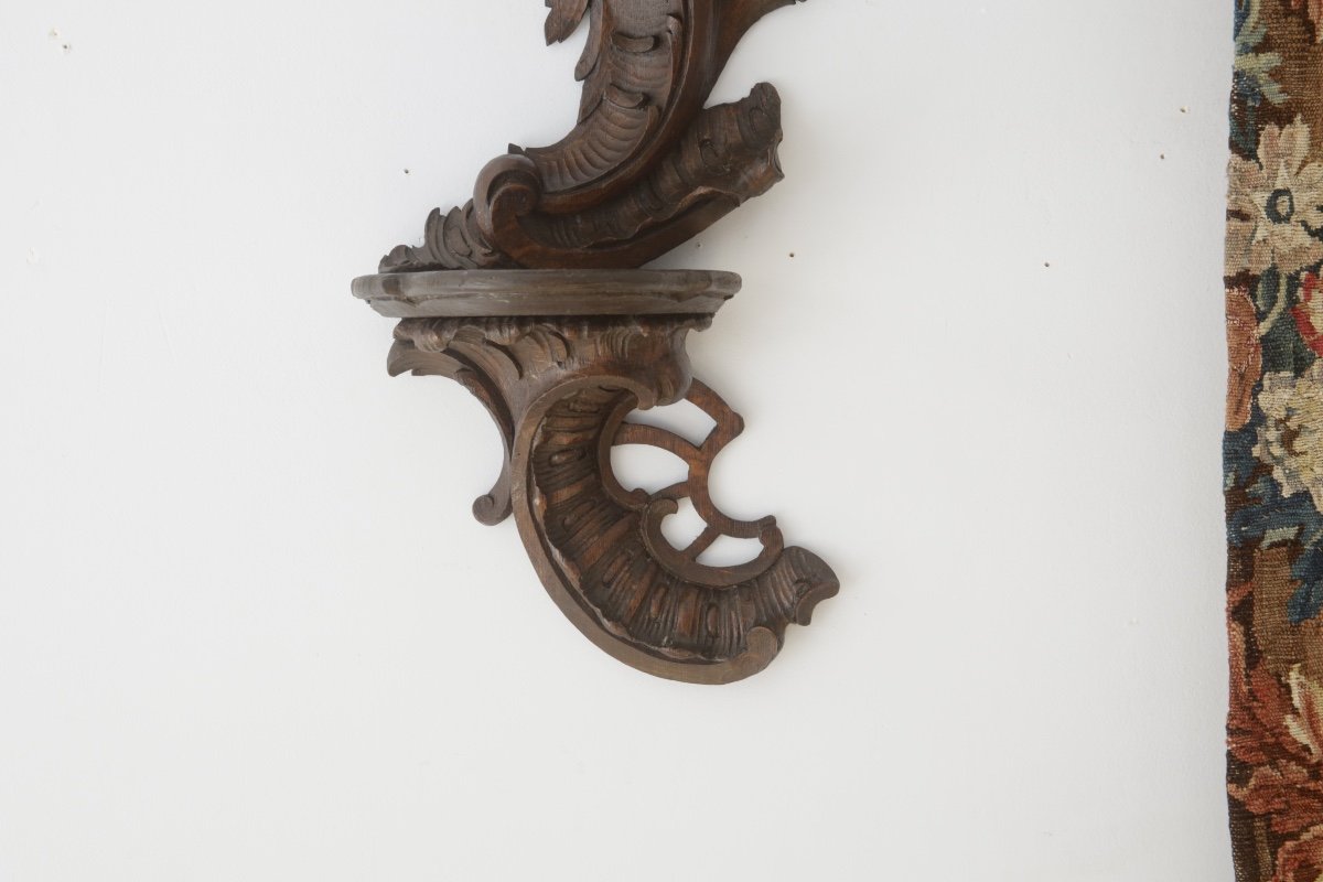 Louis XV Rococo Style Oak Wall Light-photo-2