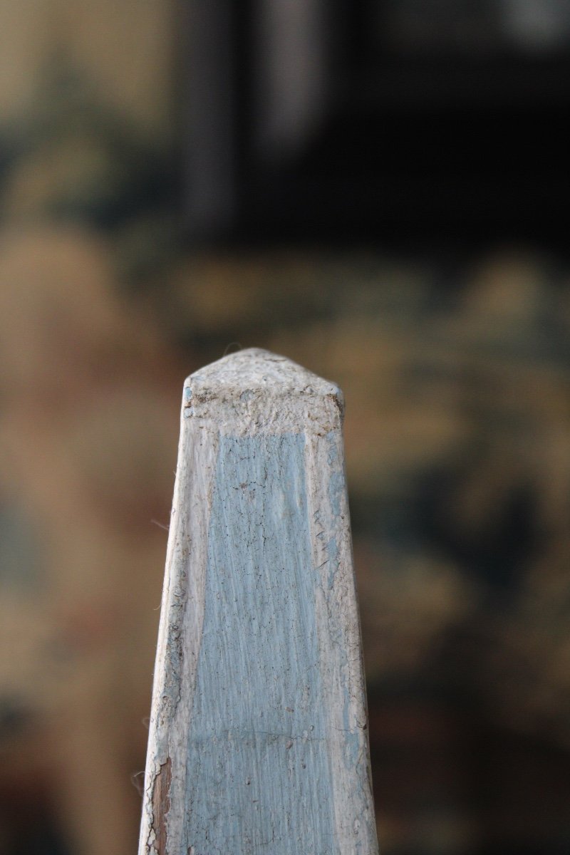  Pair Of Painted Wooden Obelisks, Italy 20th Century-photo-4