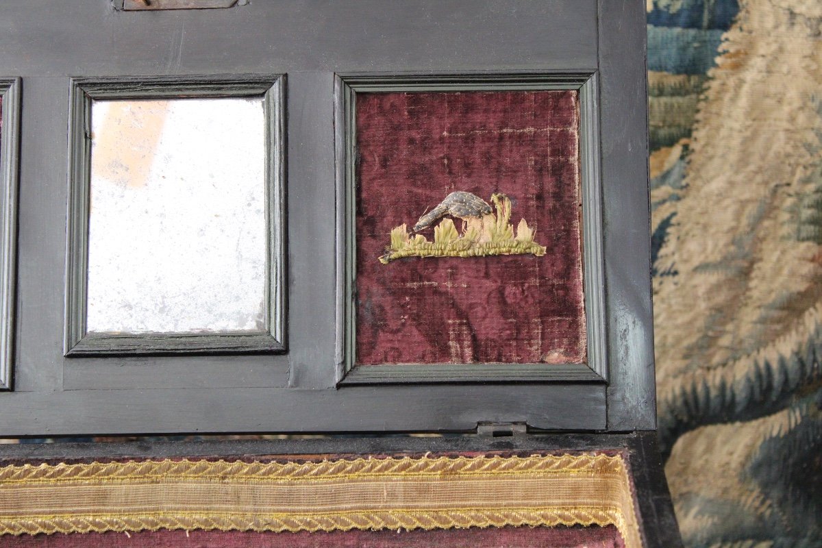  Blackened Wooden Cabinet, 17th Century-photo-6