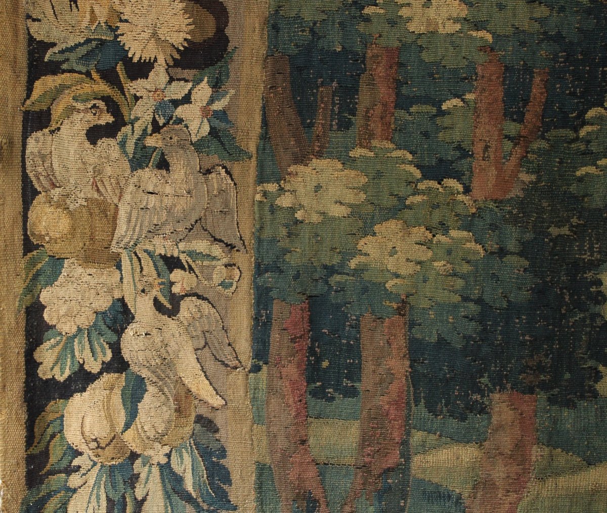 Aubusson Greenery With Birds, 18th Century-photo-1