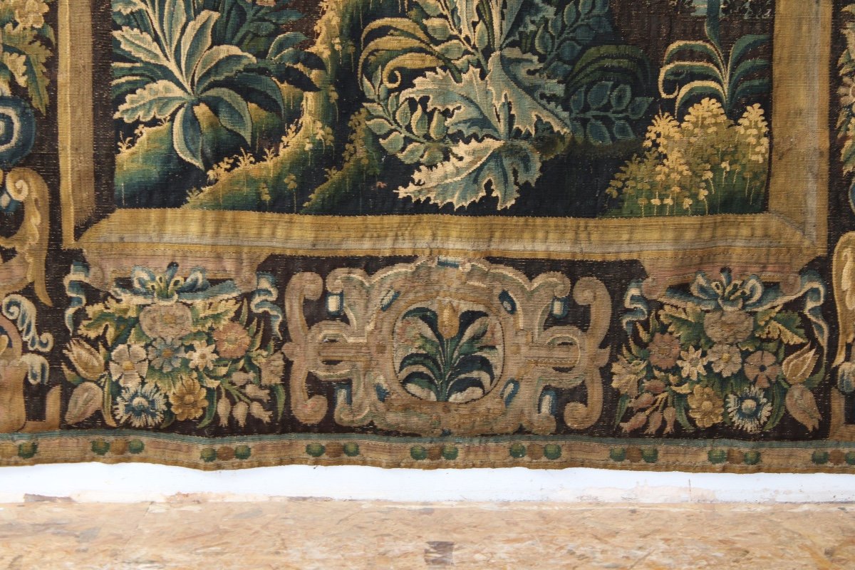  Verdure Tapestry, Workshops Of La Marche (aubusson Region), Late 17th - Early 18th Century-photo-4