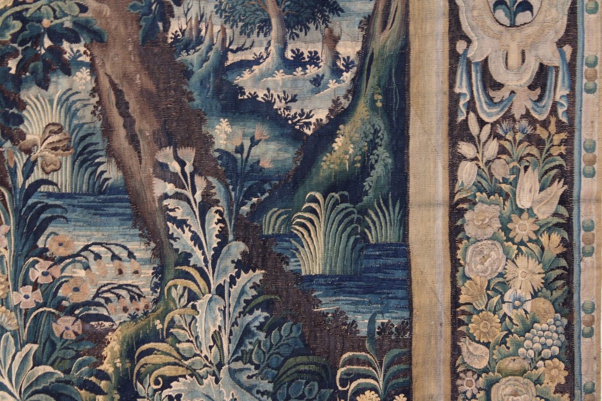  Verdure Tapestry, Workshops Of La Marche (aubusson Region), Late 17th - Early 18th Century-photo-5