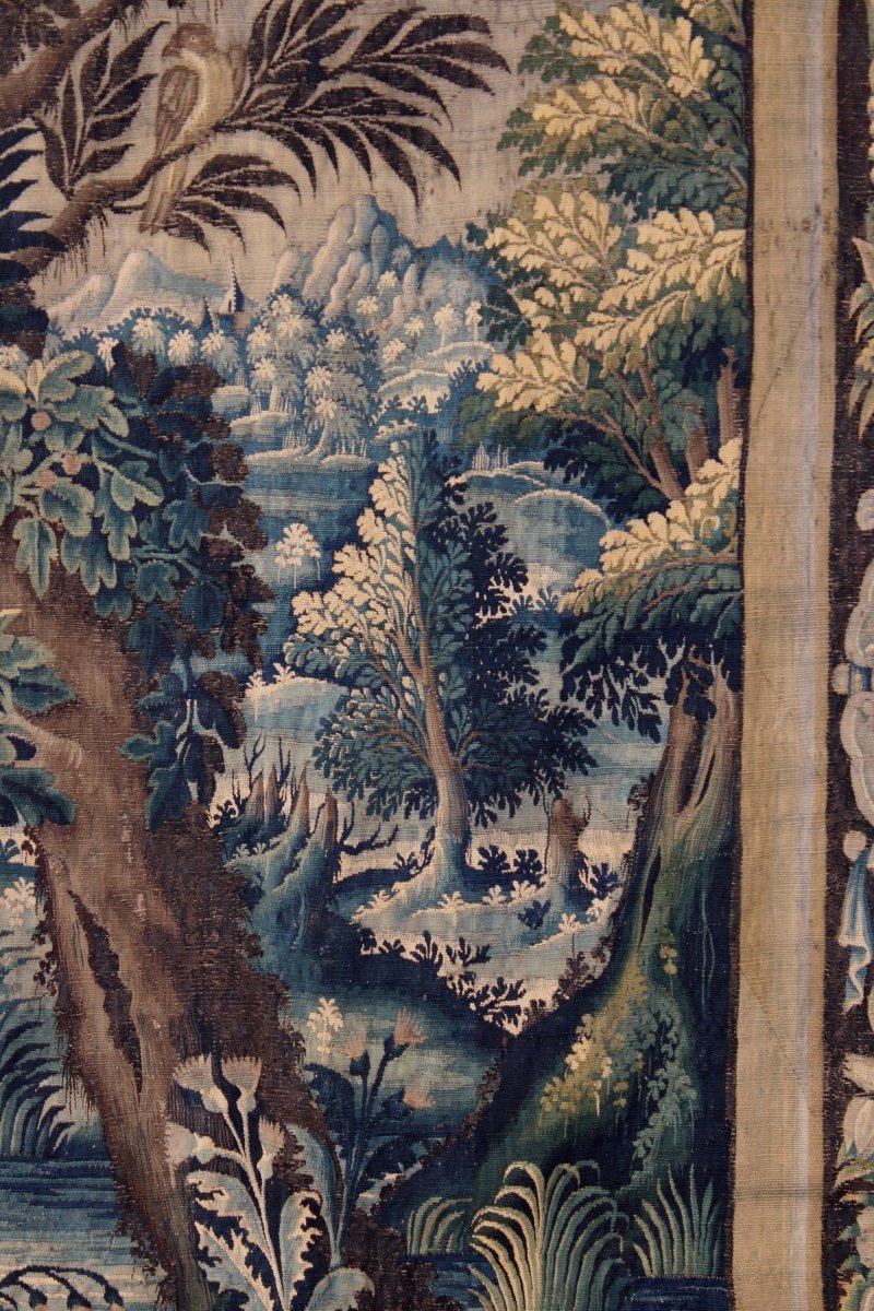  Verdure Tapestry, Workshops Of La Marche (aubusson Region), Late 17th - Early 18th Century-photo-6