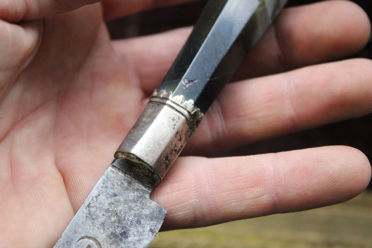  Cutlery (knife + Fork) Late 17th Century-photo-2