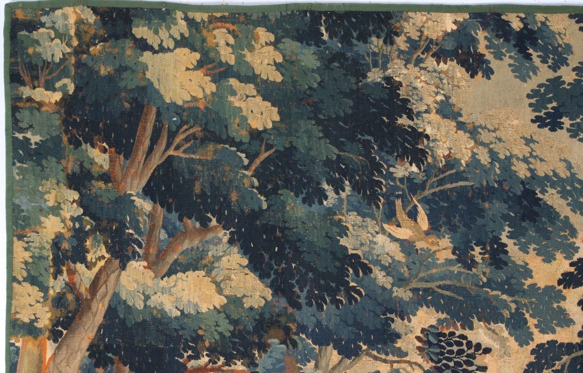 Aubusson Tapestry, Greenery With Herons, 18th Century -photo-1