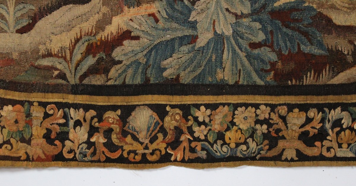 Verdure, Aubusson Tapestry, 18th Century-photo-3