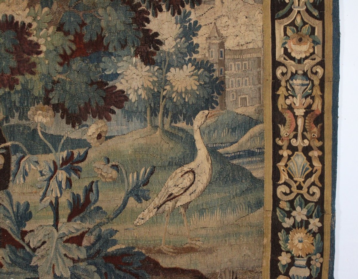 Verdure, Aubusson Tapestry, 18th Century-photo-4