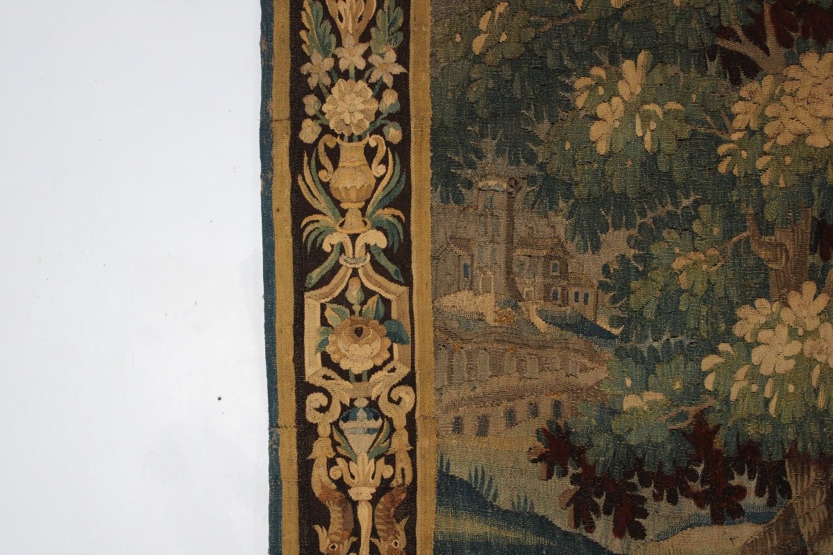 Verdure, tapisserie d' Aubusson, XVIIIe Siècle-photo-1