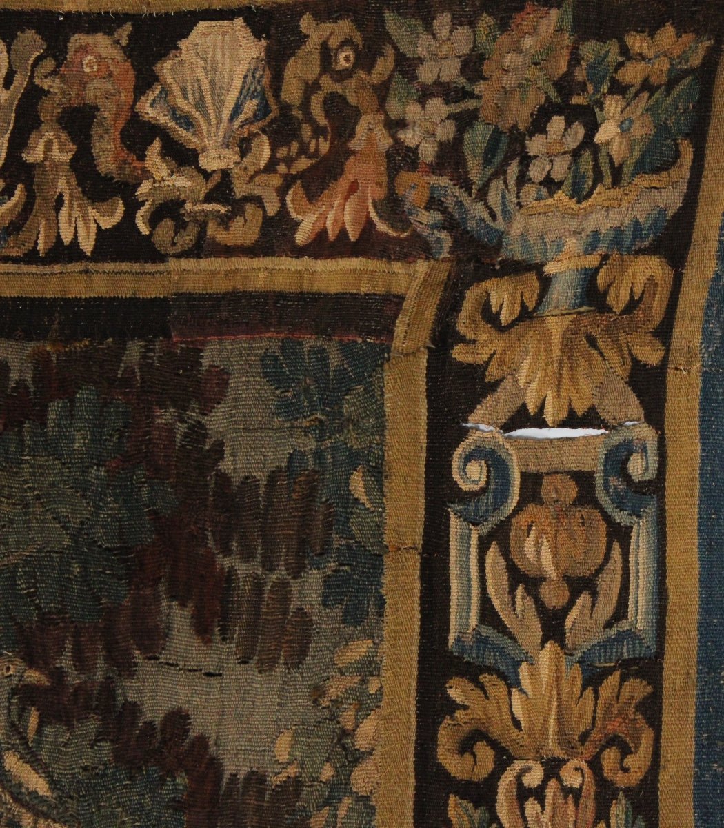 Verdure, Aubusson Tapestry, 18th Century-photo-2