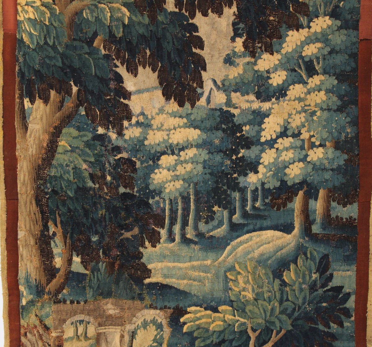  Pair Of Verdures, Aubusson Tapestry Door 18th Century-photo-1