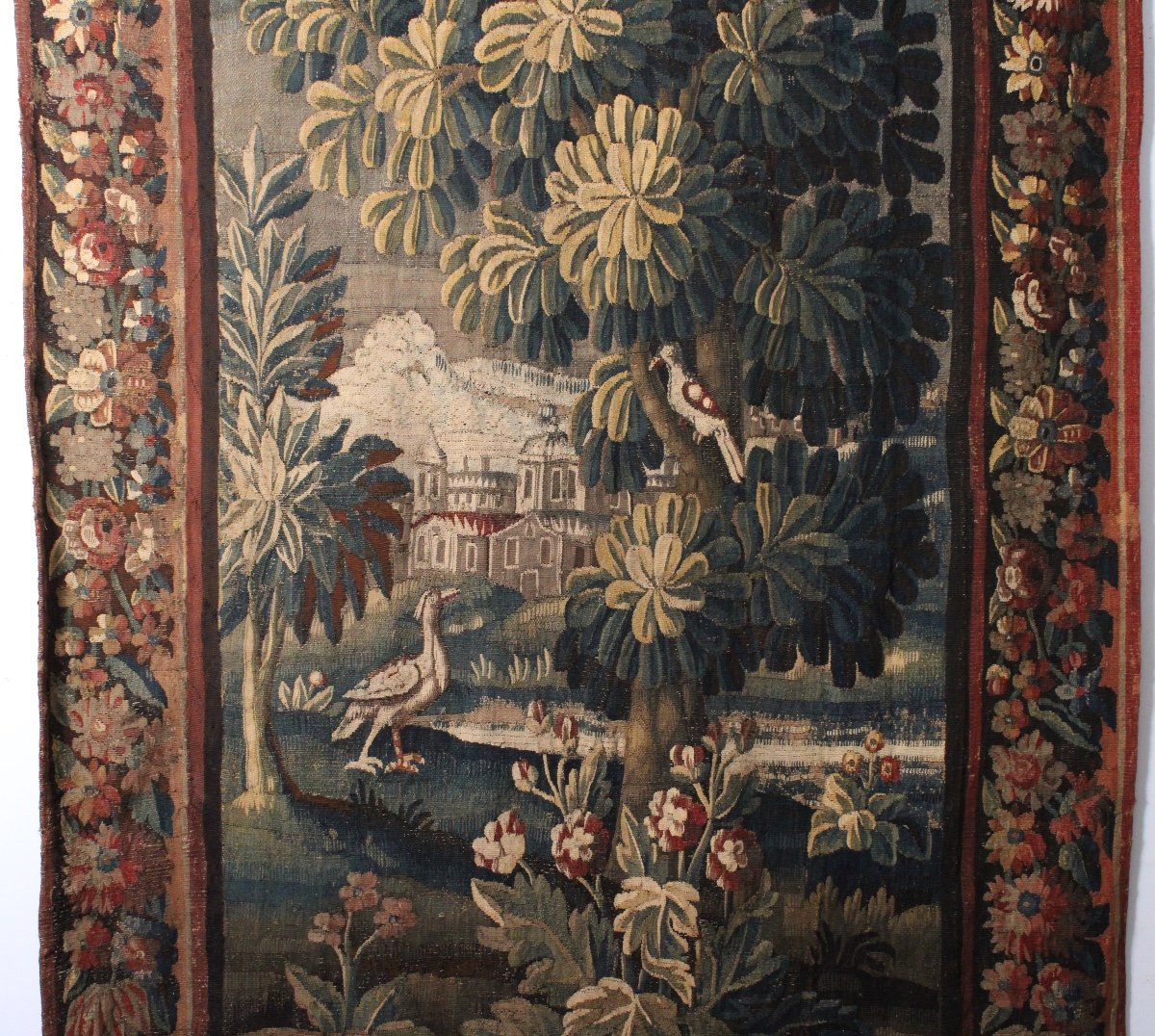  Portière Tapisserie Verdure Aubusson, XVIIIème Siècle-photo-4