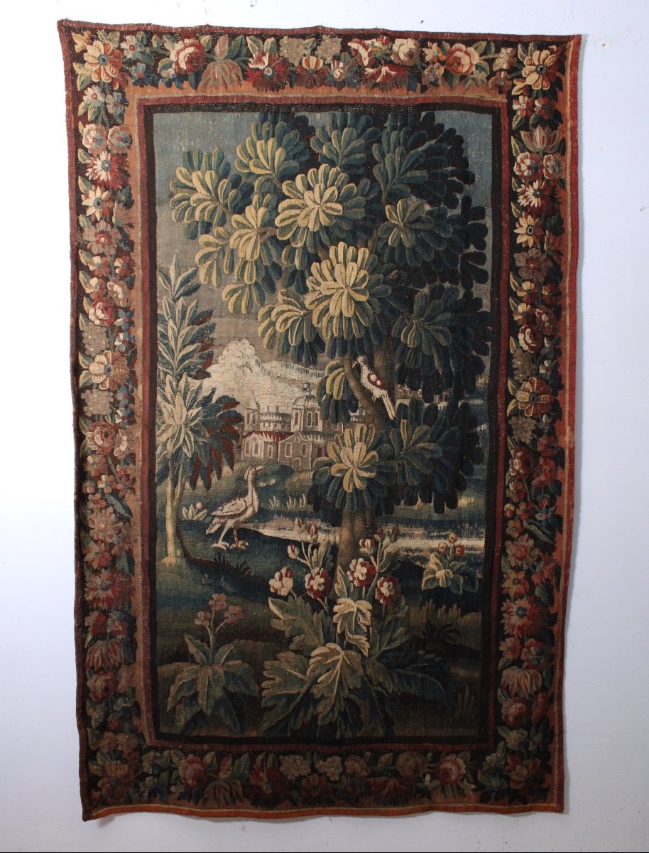  Portière Tapisserie Verdure Aubusson, XVIIIème Siècle