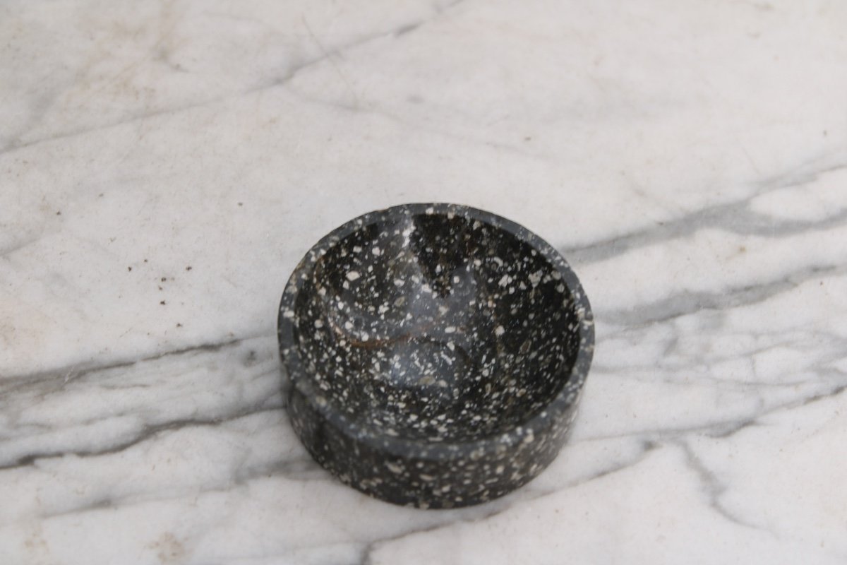 Swedish Porphyry Salt Cellar From ävdalen, 