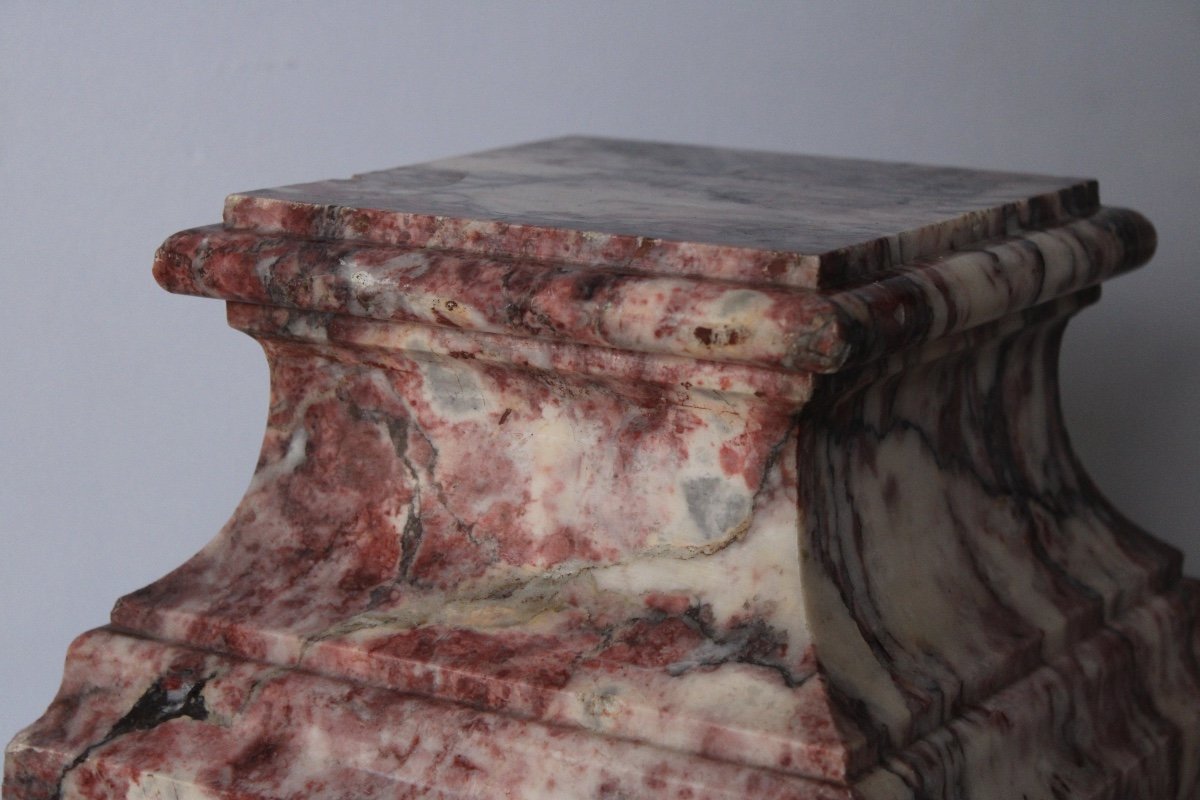  Rectangular Marble Base, 2nd Half Of The 19th Century-photo-2