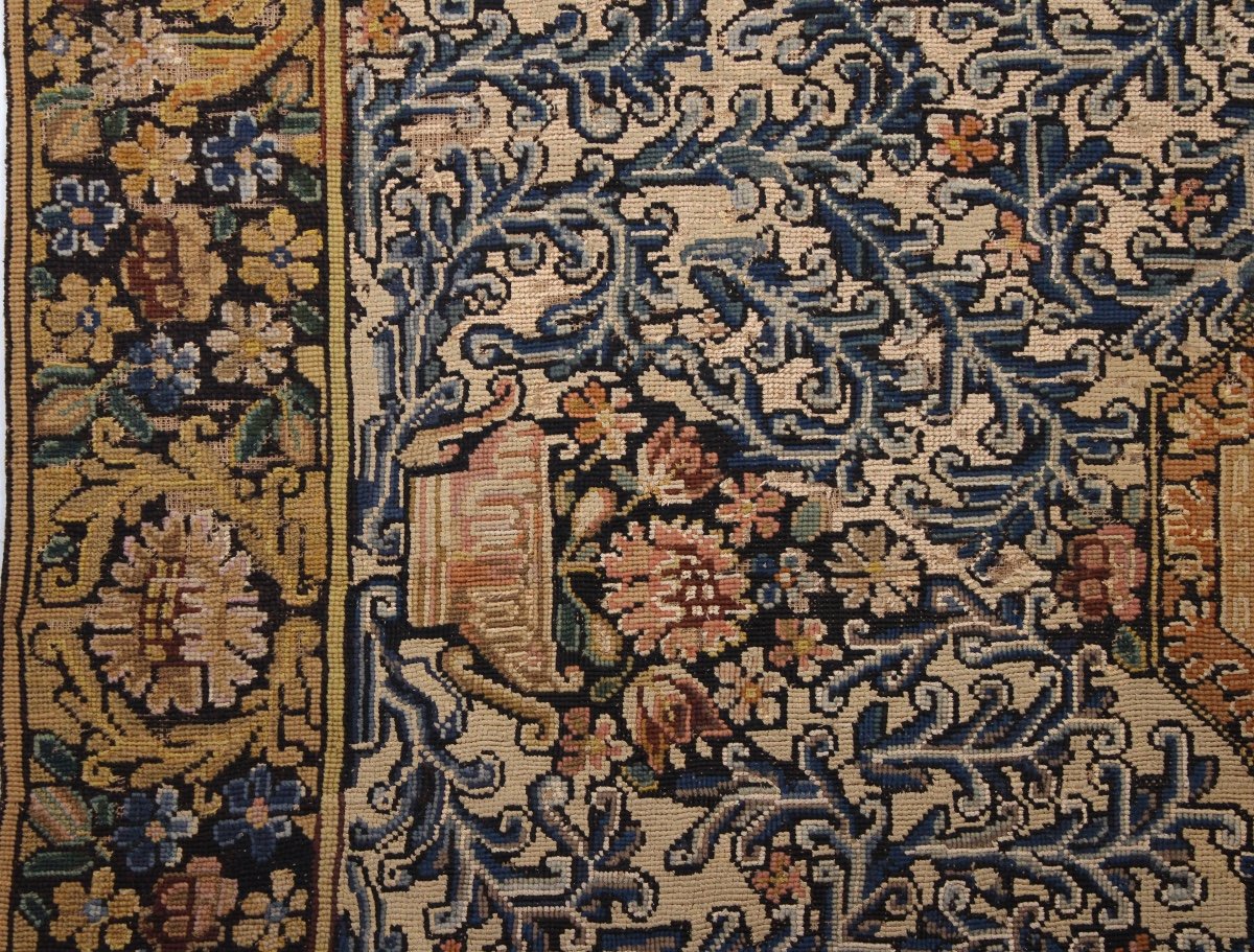  Tapis, Tapisserie au point XVIIIème siècle-photo-2