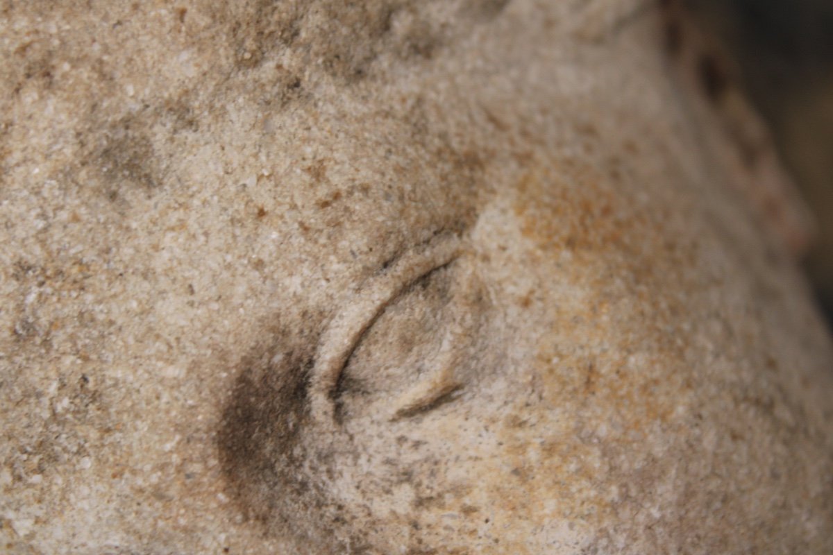  Stone Head Of A Woman, 16th Century-photo-2