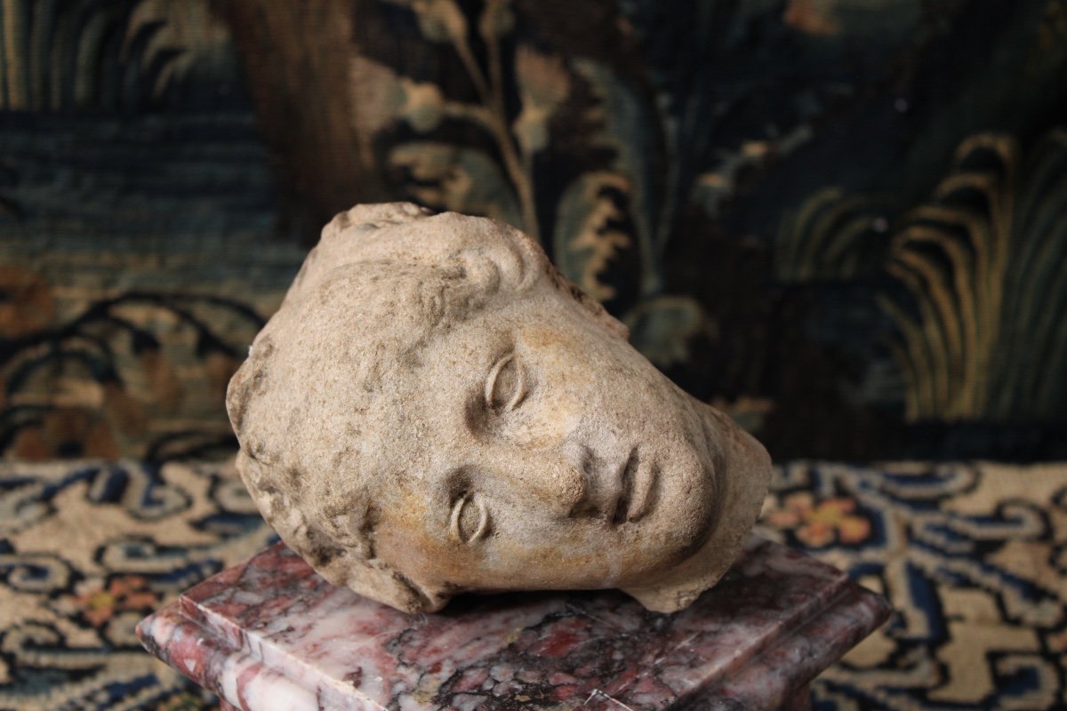  Stone Head Of A Woman, 16th Century-photo-5