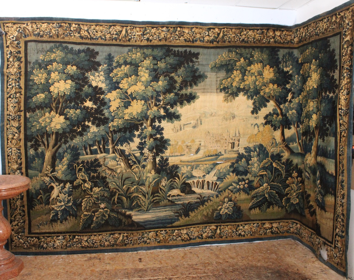 Important Aubusson Tapestry, Verdure, 18th Century