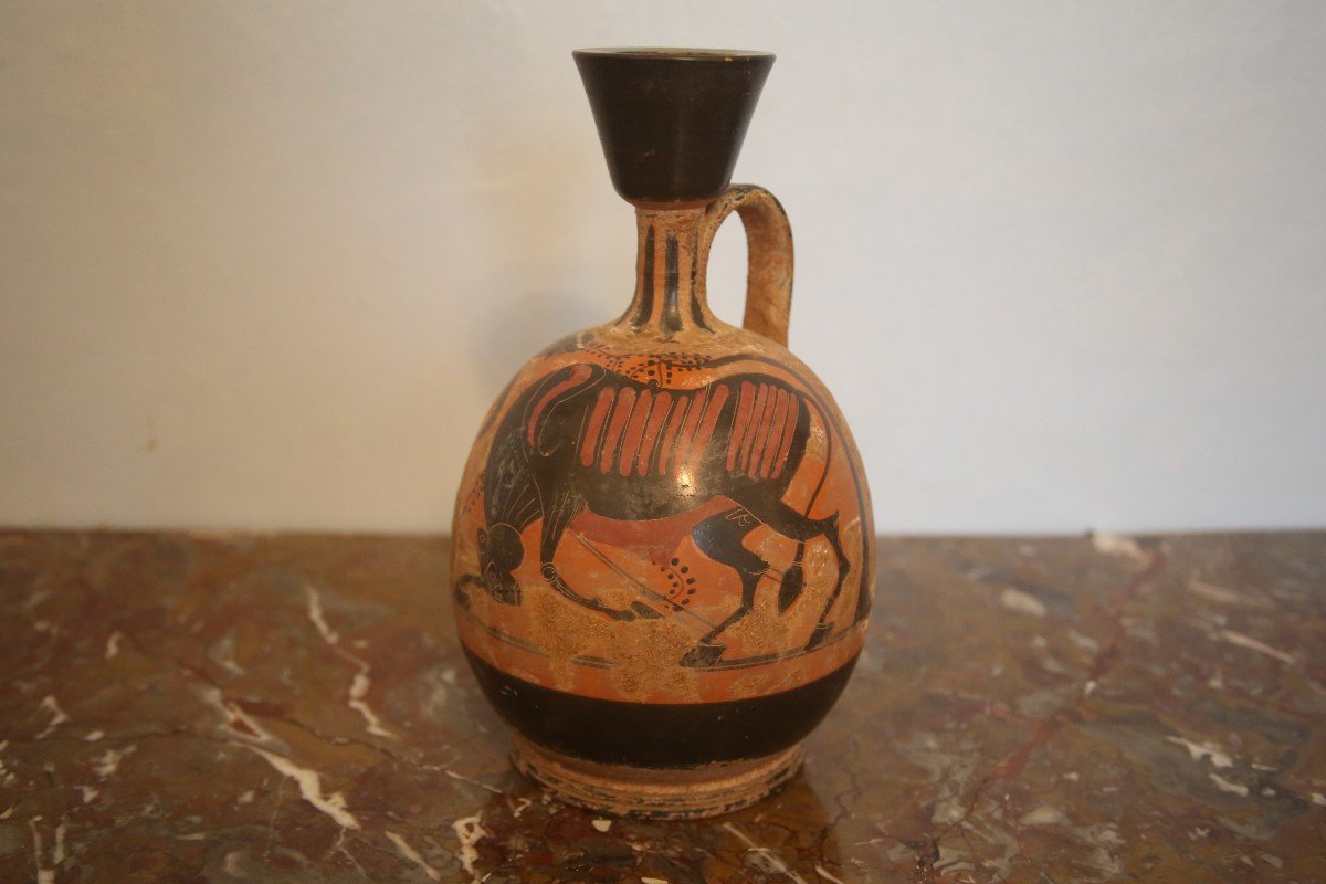 Pot-bellied Terra Cotta Lekythos