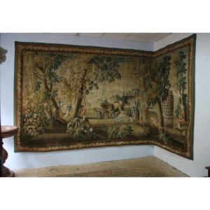 Large Aubusson Tapestry, “the Fortune Teller”, 18th Century